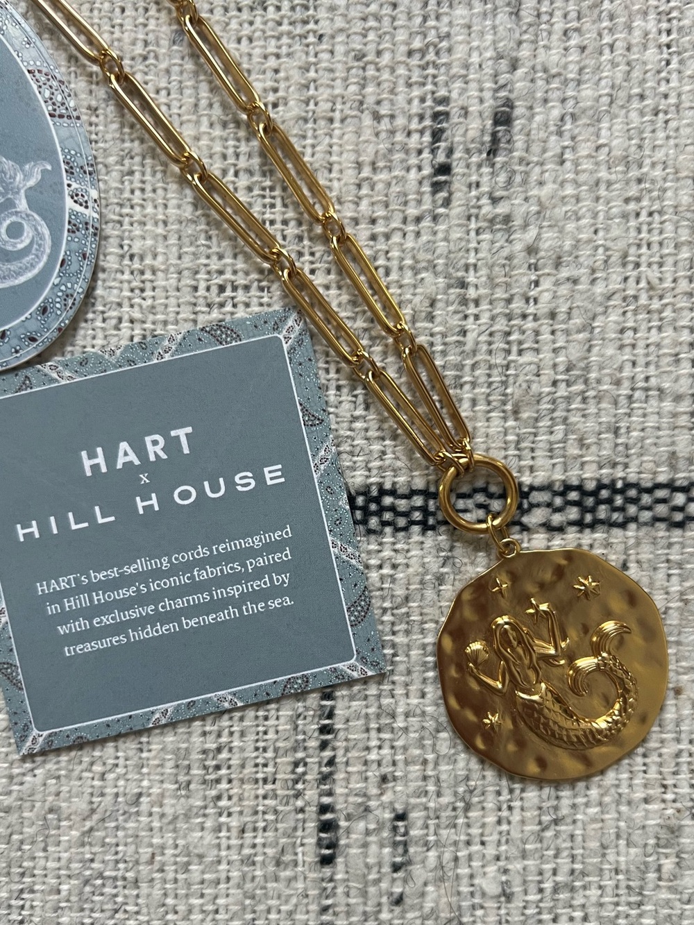 HART Mixed Link Charm Clip Lariat
Necklace with Hill House Mermaid Charm